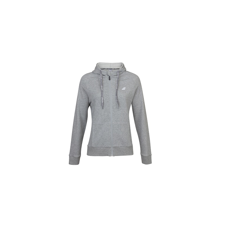 Babolat Hooded Jacket Exercise Club Grey Women